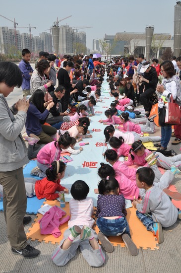 山東高密紅纓向陽幼兒園春季親子系列活動